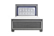 Homelegance - Allura 4 Piece Queen Bedroom Set with LED Lighting in Gray - 1916GY-1-4SET - GreatFurnitureDeal