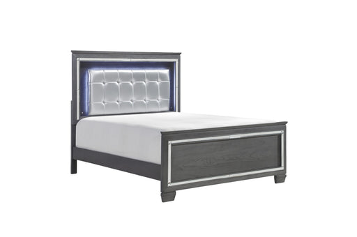 Homelegance - Allura Queen Bed with LED Lighting in Gray - 1916GY-1 - GreatFurnitureDeal