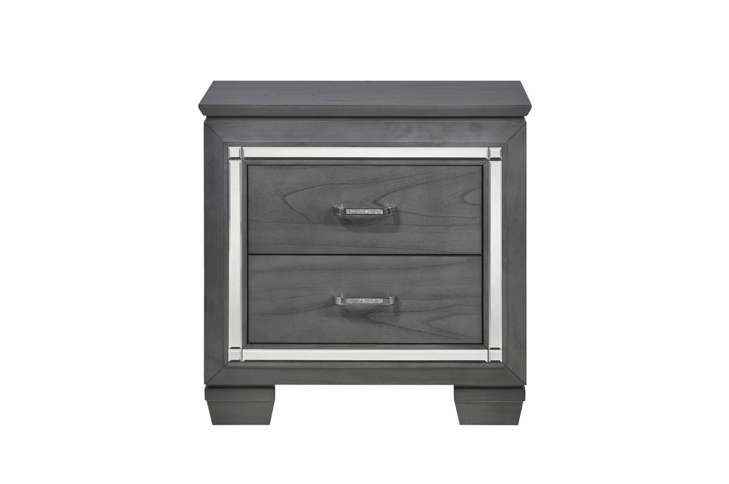 Homelegance - Allura 5 Piece Full Bedroom Set with LED Lighting in Gray - 1916FGY-1-5SET - GreatFurnitureDeal