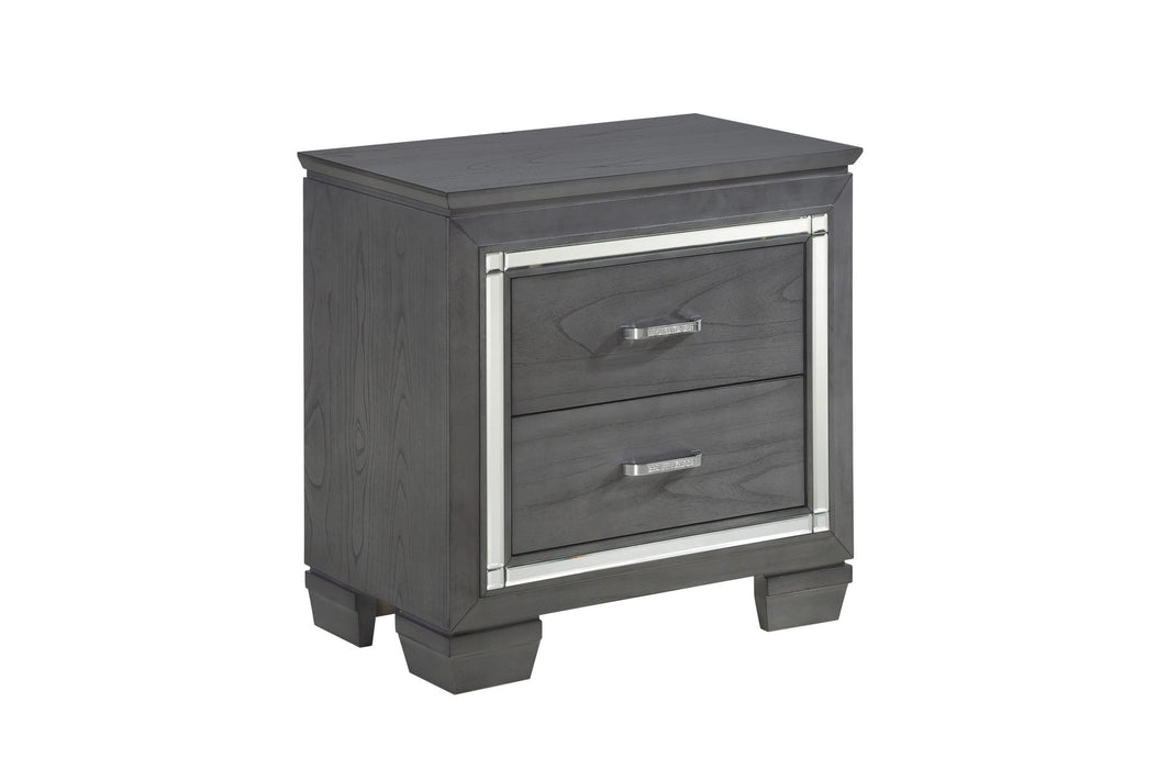 Homelegance - Allura 9 Piece Queen Bedroom Set with LED Lighting in Gray - 1916GY-1-9SET - GreatFurnitureDeal