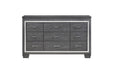 Homelegance - Allura 4 Piece Queen Bedroom Set with LED Lighting in Gray - 1916GY-1-4SET - GreatFurnitureDeal