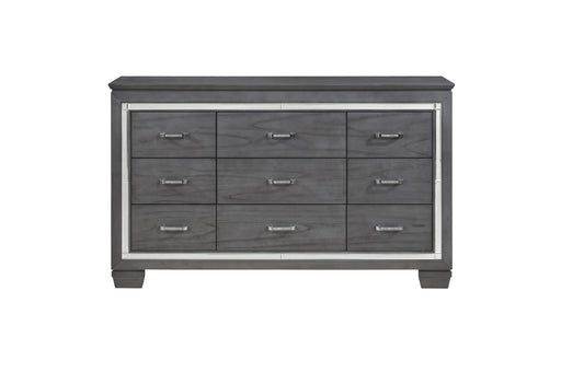 Homelegance - Allura 9 Drawer Dresser in Gray - 1916GY-5 - GreatFurnitureDeal