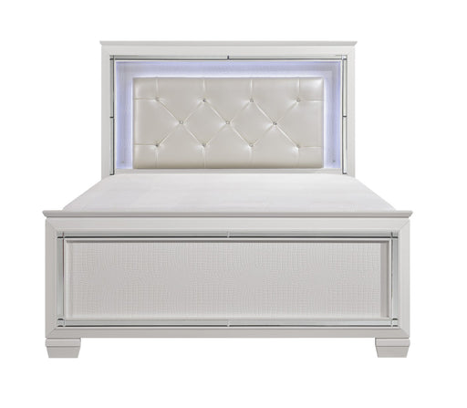 Homelegance - Allura Queen Bed with LED Lighting in White - 1916W-1 - GreatFurnitureDeal