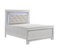 Homelegance - Allura King Bed with LED Lighting in White - 1916KW-1EK - GreatFurnitureDeal