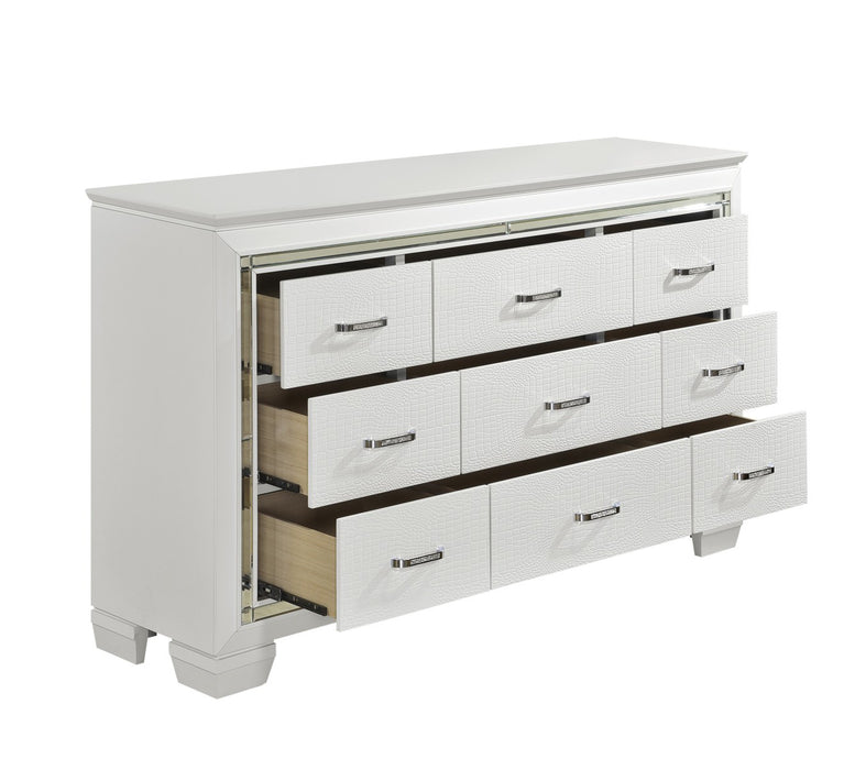 Homelegance - Allura 9 Drawer Dresser in White - 1916W-5 - GreatFurnitureDeal