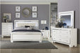 Homelegance - Allura King Bed with LED Lighting in White - 1916KW-1EK - GreatFurnitureDeal