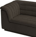 Meridian Furniture - Cascade 94" Brown Boucle Fabric Upholstered Sofa - 191Brown-S - GreatFurnitureDeal