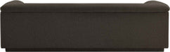 Meridian Furniture - Cascade 94" Brown Boucle Fabric Upholstered Sofa - 191Brown-S - GreatFurnitureDeal