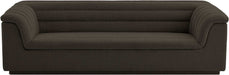 Meridian Furniture - Cascade 94" Brown Boucle Fabric Upholstered Sofa - 191Brown-S - GreatFurnitureDeal