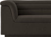 Meridian Furniture - Cascade 94" Brown Boucle Fabric Upholstered Sofa - 191Brown-S - GreatFurnitureDeal