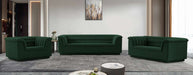 Meridian Furniture - Cascade 72" Green Boucle Fabric Upholstered Loveseat - 191Green-L - GreatFurnitureDeal