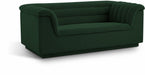 Meridian Furniture - Cascade 72" Green Boucle Fabric Upholstered Loveseat - 191Green-L - GreatFurnitureDeal