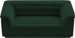 Meridian Furniture - Cascade 72" Green Boucle Fabric Upholstered Loveseat - 191Green-L - GreatFurnitureDeal