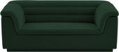 Meridian Furniture - Cascade 72" Green Boucle Fabric Upholstered Loveseat - 191Green-L - GreatFurnitureDeal