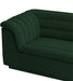 Meridian Furniture - Cascade 94" Green Boucle Fabric Upholstered Sofa - 191Green-S - GreatFurnitureDeal