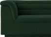 Meridian Furniture - Cascade 94" Green Boucle Fabric Upholstered Sofa - 191Green-S - GreatFurnitureDeal