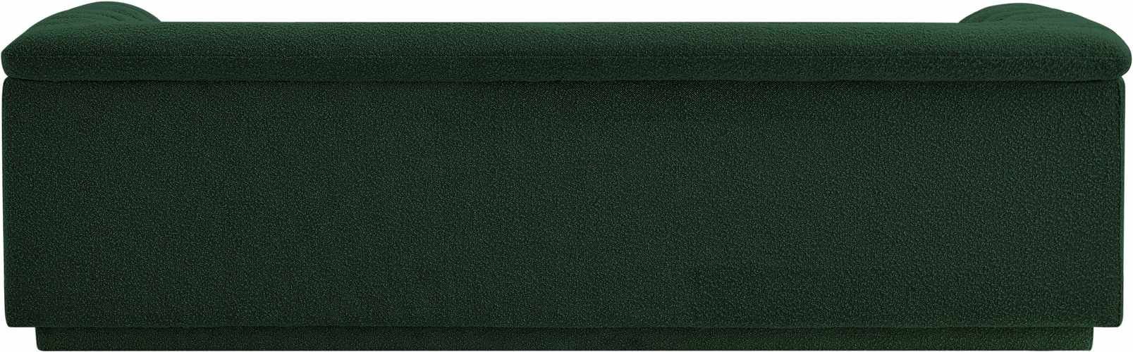 Meridian Furniture - Cascade 94" Green Boucle Fabric Upholstered Sofa - 191Green-S - GreatFurnitureDeal