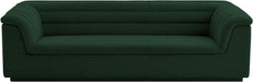 Meridian Furniture - Cascade 94" Green Boucle Fabric Upholstered Sofa - 191Green-S - GreatFurnitureDeal