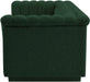 Meridian Furniture - Cascade 94" Green Boucle Fabric Upholstered Sofa - 191Green-S - GreatFurnitureDeal