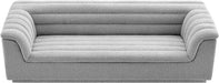 Meridian Furniture - Cascade 94" Grey Boucle Fabric Upholstered Sofa - 191Grey-S - GreatFurnitureDeal