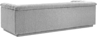 Meridian Furniture - Cascade 94" Grey Boucle Fabric Upholstered Sofa - 191Grey-S - GreatFurnitureDeal