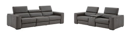 J&M Furniture - Picasso Sofa & Loveseat In Dark Grey - 19222-S-LC - GreatFurnitureDeal