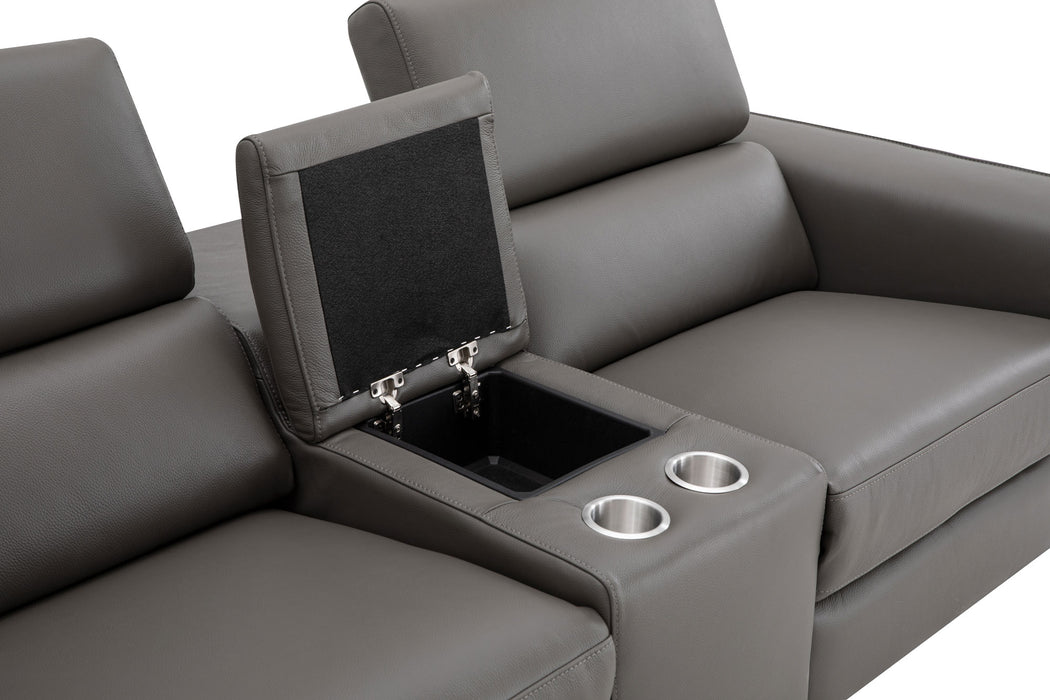 J&M Furniture - Picasso Sofa & Loveseat In Dark Grey - 19222-S-LC - GreatFurnitureDeal