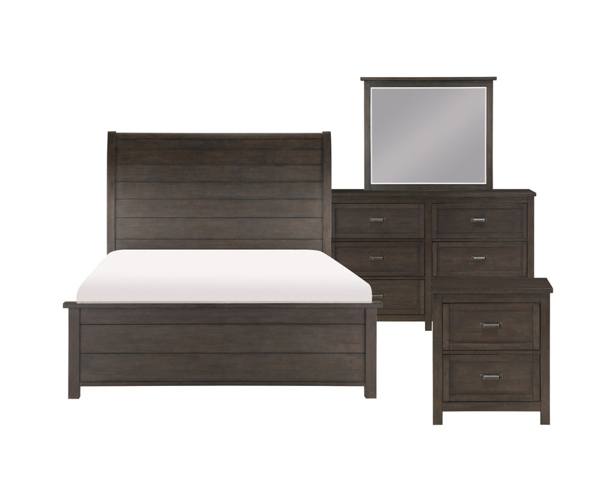 Homelegance - Hebron 6 Drawer Dresser and Mirror Set in Dark Cherry - 1923-5-6 - GreatFurnitureDeal