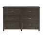 Homelegance - Hebron 6 Drawer Dresser in Dark Cherry - 1923-5 - GreatFurnitureDeal
