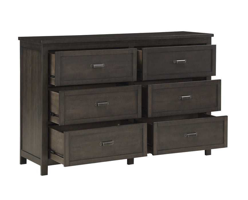 Homelegance - Hebron 6 Drawer Dresser in Dark Cherry - 1923-5 - GreatFurnitureDeal