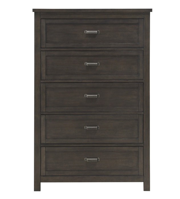 Homelegance - Hebron 5 Drawer Chest in Dark Cherry - 1923-9 - GreatFurnitureDeal