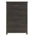 Homelegance - Hebron 5 Drawer Chest in Dark Cherry - 1923-9 - GreatFurnitureDeal