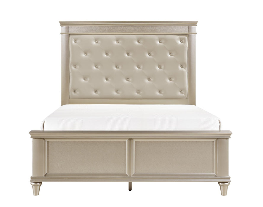 Homelegance - Celandine Queen Bed in Silver - 1928-1 - GreatFurnitureDeal