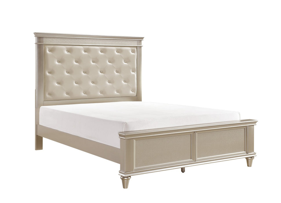 Homelegance - Celandine King Bed in Silver - 1928K-1EK - GreatFurnitureDeal