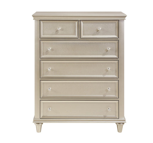 Homelegance - Celandine 6 Drawer Chest in Silver - 1928-9 - GreatFurnitureDeal