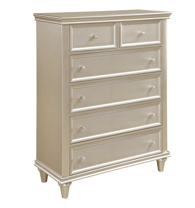 Homelegance - Celandine 6 Drawer Chest in Silver - 1928-9 - GreatFurnitureDeal