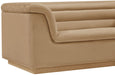 Meridian Furniture - Cascade 72" Camel Velvet Upholstered Loveseat - 192Camel-L - GreatFurnitureDeal