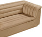 Meridian Furniture - Cascade 72" Camel Velvet Upholstered Loveseat - 192Camel-L - GreatFurnitureDeal