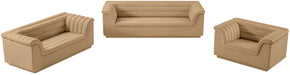 Meridian Furniture - Cascade 94" Camel Velvet Upholstered Sofa - 192Camel-S - GreatFurnitureDeal