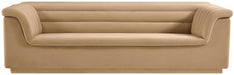 Meridian Furniture - Cascade 94" Camel Velvet Upholstered Sofa - 192Camel-S - GreatFurnitureDeal