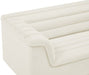 Meridian Furniture - Cascade 94" Cream Velvet Upholstered Sofa - 192Cream-S - GreatFurnitureDeal