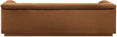 Meridian Furniture - Cascade 94" Saddle Velvet Upholstered Sofa - 192Saddle-S - GreatFurnitureDeal