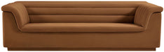 Meridian Furniture - Cascade 94" Saddle Velvet Upholstered Sofa - 192Saddle-S - GreatFurnitureDeal