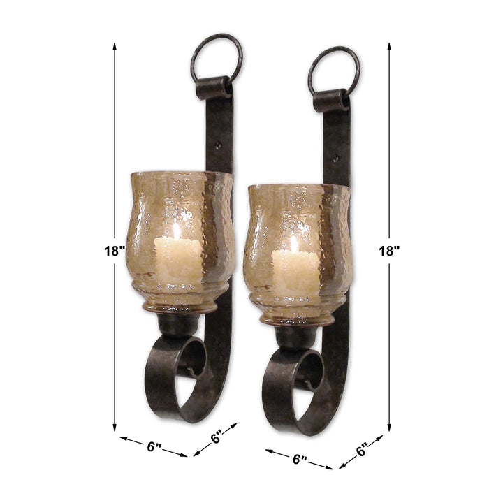 Uttermost - Joselyn Small Wall Sconces, Set/2 - 19311 - GreatFurnitureDeal