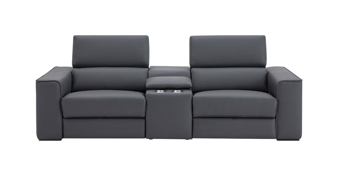 J&M Furniture - Picasso Loveseat with Console In Blue Grey - 19333-LC - GreatFurnitureDeal