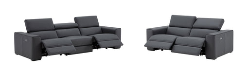 J&M Furniture - Picasso Sofa & Loveseat In Blue Grey - 19333-S-L - GreatFurnitureDeal