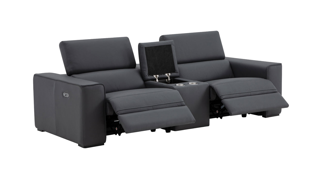 J&M Furniture - Picasso Loveseat with Console In Blue Grey - 19333-LC - GreatFurnitureDeal