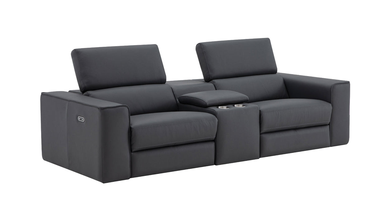 J&M Furniture - Picasso Loveseat with Console In Blue Grey - 19333-LC - GreatFurnitureDeal