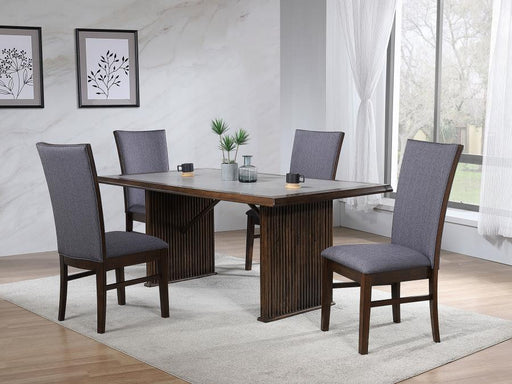 Coaster Furniture - Sherwood 5-Piece Rectangular Dining Set Brown - 193591-S5 - GreatFurnitureDeal