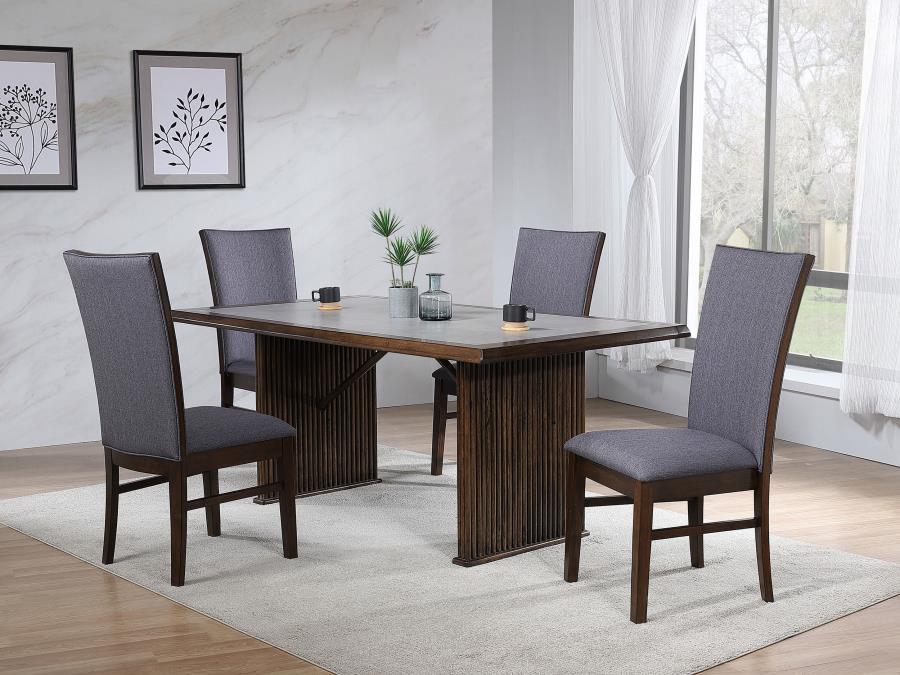 Coaster Furniture - Sherwood 5-Piece Rectangular Dining Set Brown - 193591-S5 - GreatFurnitureDeal